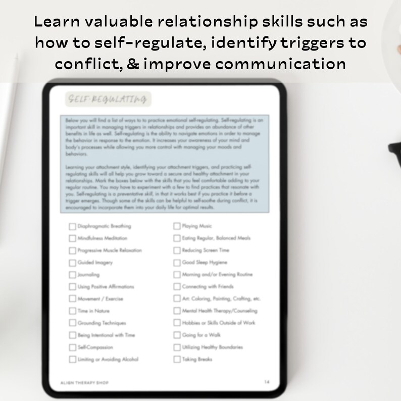 Understanding Your Attachment Style Therapy Worksheet, Relationship ...