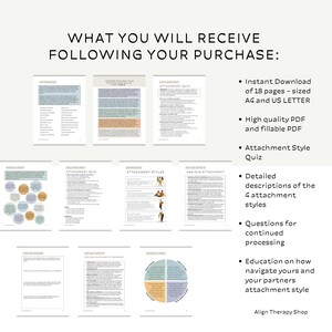 Understanding Your Attachment Style Therapy Worksheet, Relationship ...