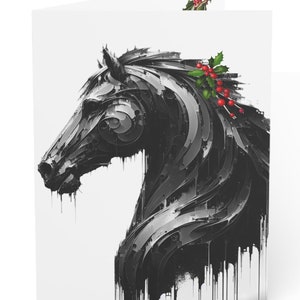 Cartes de Noël cheval