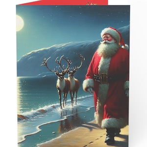 Tarjetas navideñas de playa