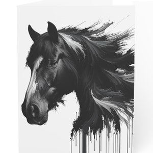 Cartes vierges cheval
