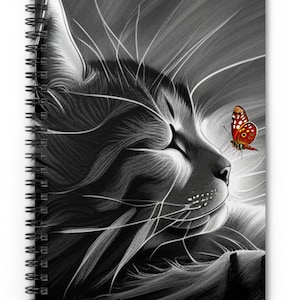 Spiral Notebook - Lazy Cat
