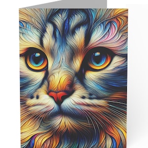Cat Blank Greeting Cards
