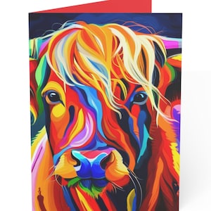 Highland Cow Blank Greeting Cards