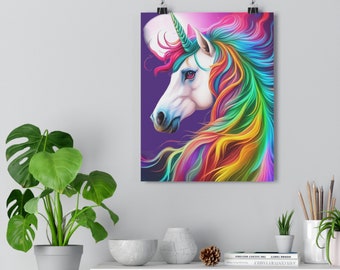 Unicorn Poster Wall Art Decor