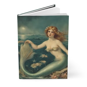 Journal-Mermaid Vintage, Hardcover