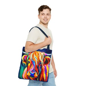 Highland Cow Tote Bag image 5