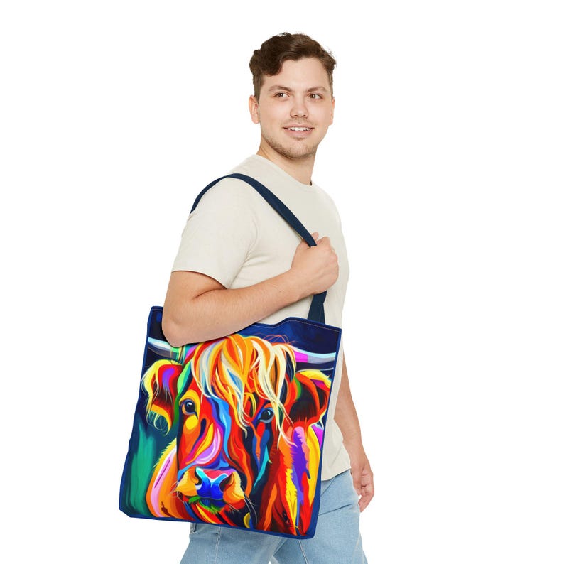 Highland Cow Tote Bag image 5