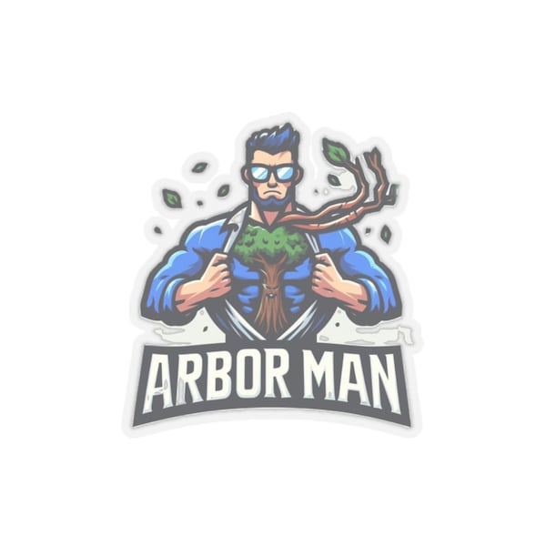 Arbor Man Arborist Hardhat Stickers