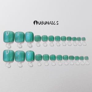 Press on Toenails, Hechas A Mano Uñas Postizas Brillantes Con Colección De Tacto Sedoso Para Citas,  Uñas Brillantes Para Las Vacaciones