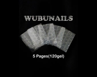 Pestañas Adhesivas para Uñas Postizas: Pegamento en Hojas para Uñas, XS/S, M/L