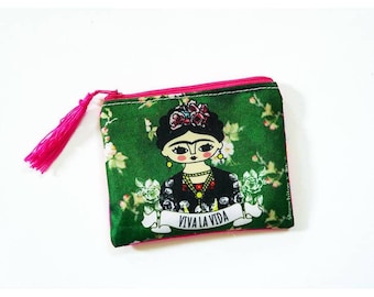 Frida Kahlo small purse, Inspired by the cover of VOGUE magazine.