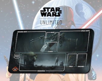 Tapete de Juego X-Wing TCG Star Wars: Ilimitado / 24"x14" pulgadas (600x350x2mm)