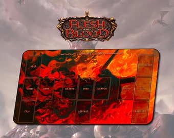 Flesh and Blood プレイマット ヌゥ サイン有 Flesh and Blood プレイマット ヌゥ サイン有 Flesh and Blood