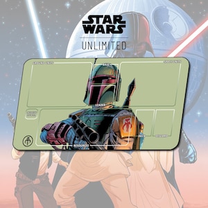 Playmat Boba Fett TCG Star Wars: Unlimited / 24"x14" inches (600x350x2mm)