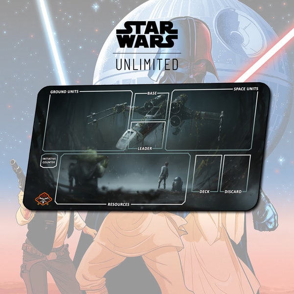 Playmat X-Wing TCG Star Wars: Unlimited / 24"x14" inches (600x350x2mm)