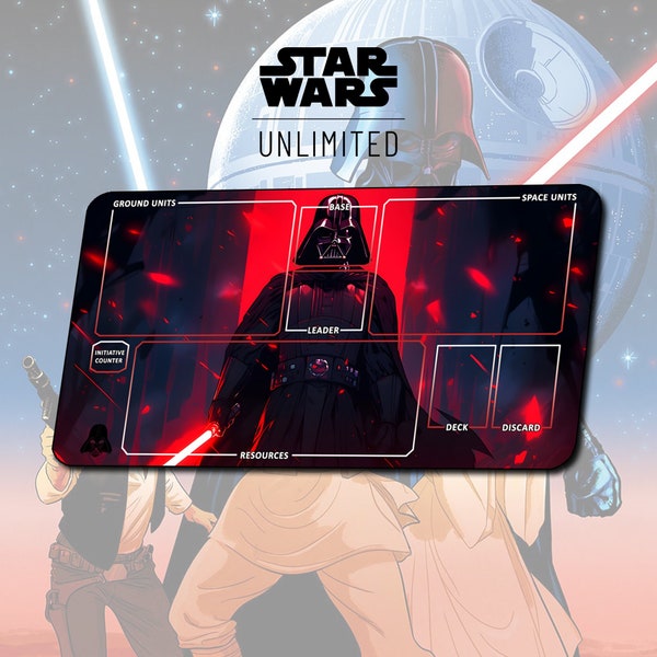 Playmat Darth Vader TCG Star Wars: Unlimited / 24"x14" inches (600x350x2mm)