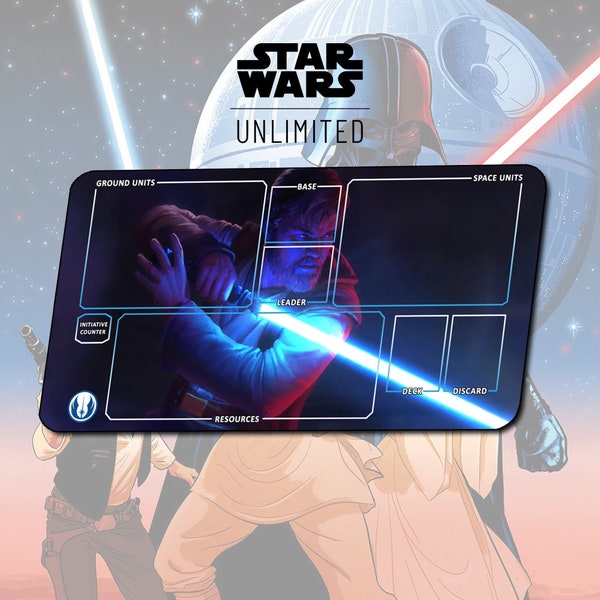 Playmat Obi-Wan Kenobi TCG Star Wars: Unlimited / 24"x14" inches (600x350x2mm)