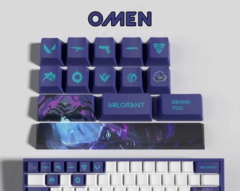 Valorant Omen キーキャップ / バリエーション: 14 キー、29 キー、フルセット / メカニカル キーボード キーキャップ / キーキャップのみ!キーボードは付属しておりません。