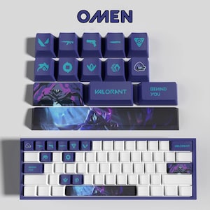 Valorant Omen Keycaps / Variations: 14 keys, 29 keys, Full set / Mechanical Keyboard Keycaps / Only Keycaps! Keyboard not included!