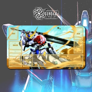 Barbatos (Iron-Blooded Orphans) Gundam Card Game / Playmat 24"x14" inches (600x350x2mm)
