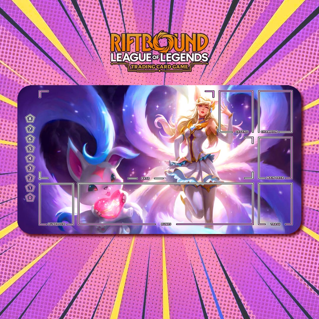 Ahri Star Guardian - Riftbound LOL TCG Playmat V4 / 24