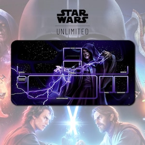 プレイマット パルパティーン TCG スターウォーズ: アンリミテッド v2 / 24インチ x 14インチ (600x350x2mm)