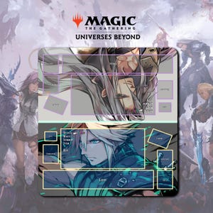 Spielmatte Cloud vs Sephiroth 2 Spieler – MTG x FF TCG / 27,5 x 23,6 Zoll (700 x 600 x 2 mm)