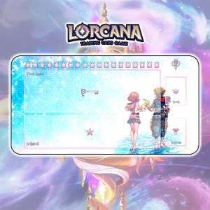 Mata do zabawy Kairi & Sora TCG Lorcana X KH / 24"x14" cali (600x350x2mm)