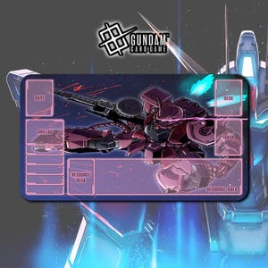 Juego de cartas ZakuII Gundam de Char / Tapete de juego de 600 x 350 x 2 mm (24 x 14 pulgadas)