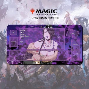 プレイマット ルル - MTG x FF TCG / 24インチ x 14インチ (600x350x2mm)