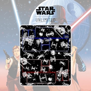 Tapete de juego para 2 jugadores Star Ship TCG Star Wars: Unlimited / 23,62 x 27,56 pulgadas (700 x 600 x 2 mm)