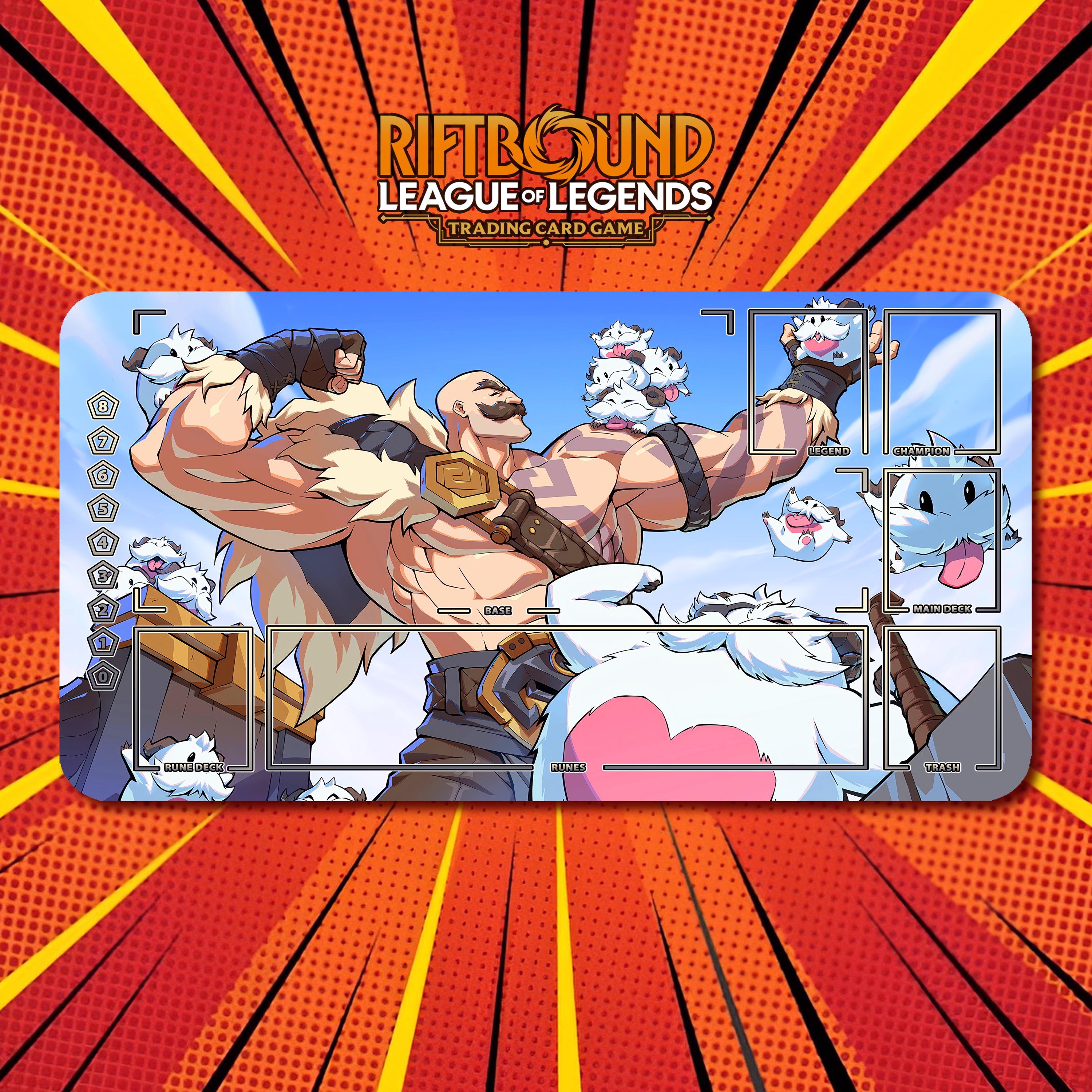 Braum 2x - Riftbound LOL TCG Playmat / 24