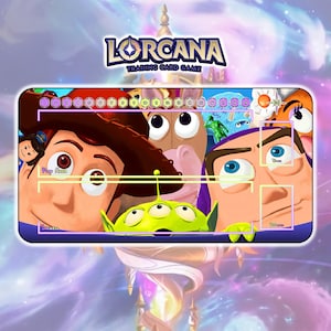 Spielmatte Toy Story TCG Lorcana / 24"x14" Zoll (600x350x2mm)