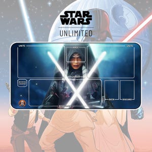Speelmat Ahsoka Tano TCG Star Wars: Unlimited / 600x350x2mm