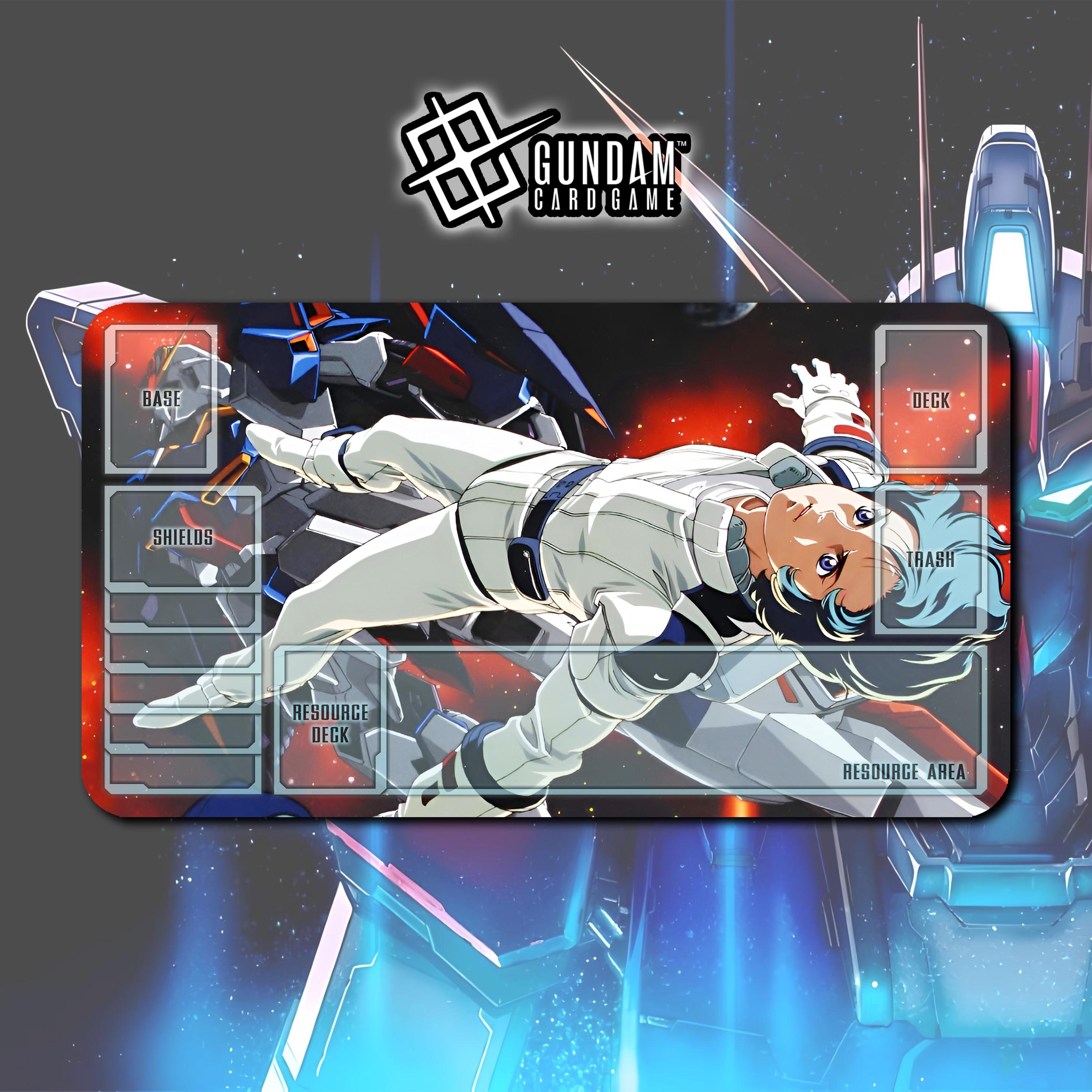 GUNDAM CARD GAME プレイマット Zeta Gundam X Kamille Bidan Gundam Card Game / Playmat 24