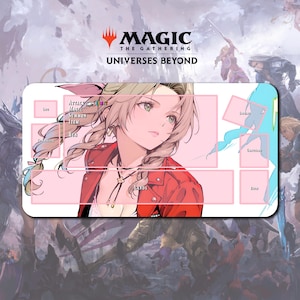 プレイマット エアリス - MTG x FF TCG / 24インチ x 14インチ (600x350x2mm)