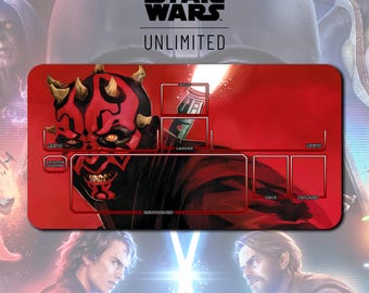 Spielmatte Darth Maul TCG Star Wars: Unlimited v2 / 24"x14" Zoll (600x350x2mm)