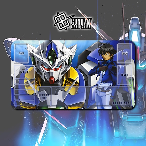 刹那 エクシア OO ガンダムカード プレイマット 刹那・F・セイエイ × ガンダムエクシア（GN-001） ガンダムカード