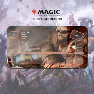 Playmat Barret - MTG x FF TCG / 24"x14" inches (600x350x2mm)