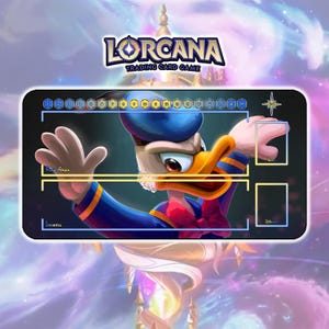 Tapete de Juego Pato Donald TCG Lorcana / 24"x14" pulgadas (600x350x2mm)