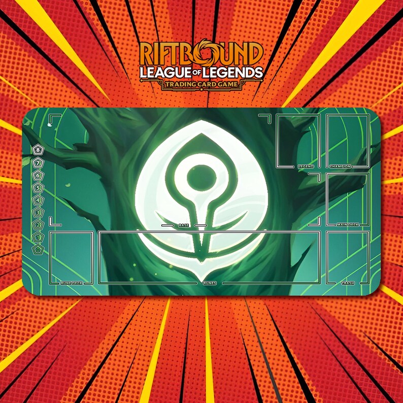 Chaos Rune Playmat Riftbound LOL TCG / Multiple Model Rune & Zone / 24 ...