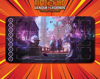 Clan Ionia / Yone, Yasuo - Tapete de juego Riftbound de LOL TCG / 600 x 350 x 2 mm