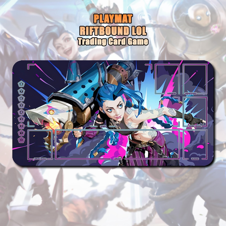 Jinx - Riftbound LOL TCG Playmat / 24