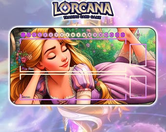 Playmat Rapunzel TCG Lorcana / 24"x14" inches (600x350x2mm)