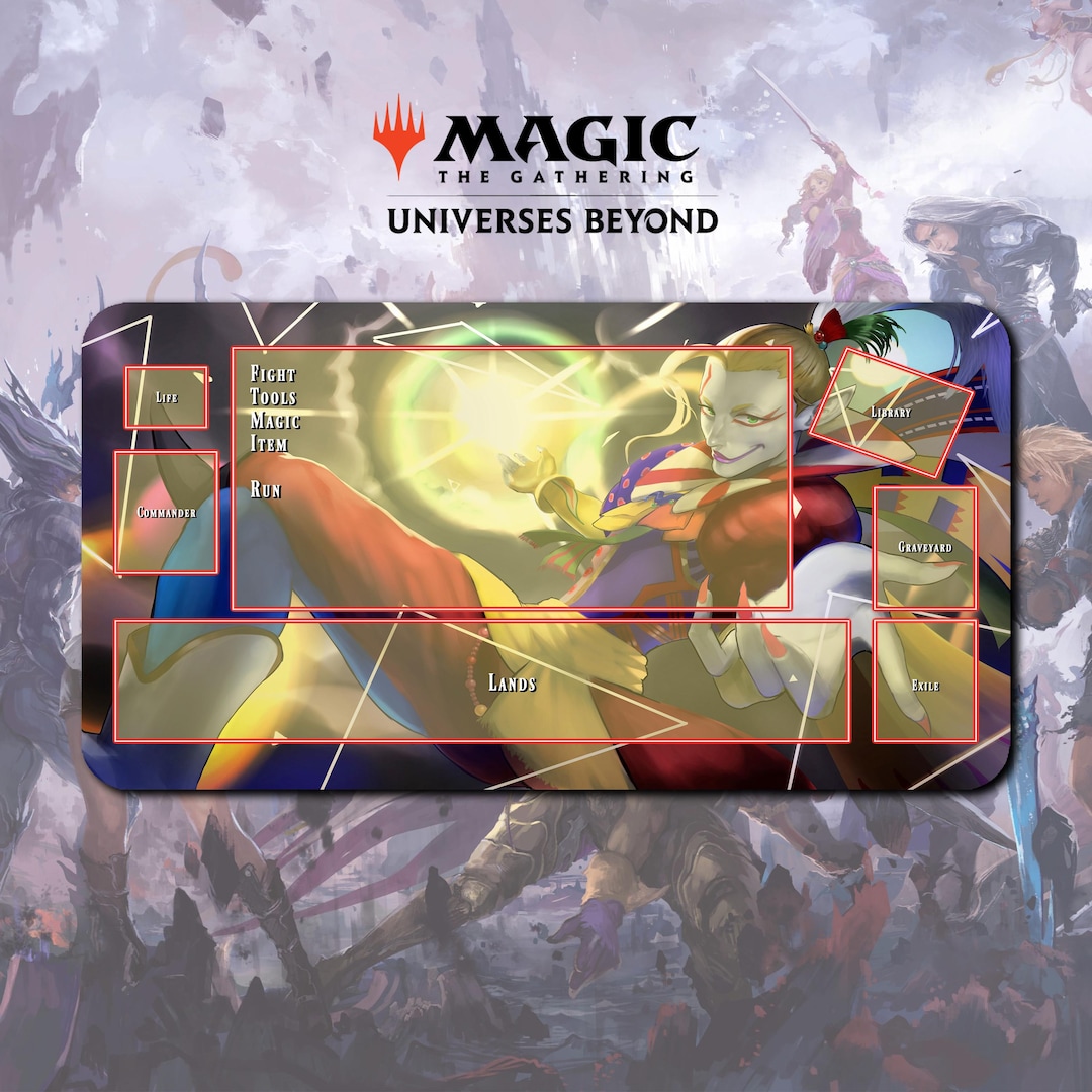 ［最安値］MTG×FF プレイマット　ケフカ　ファイナルファンタジー プレイマット ケフカ - MTG x FF TCG / 24インチ x 14インチ