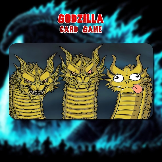 ゴジラカード　プレイマット プレイマット キングギドラ ミームバージョン - ゴジラ カードゲーム