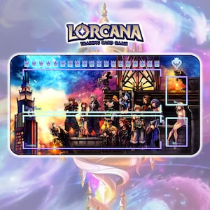 Tappetino da gioco KH Family in Town - TCG Lorcana x KH / 600x350x2 mm (24"x14")