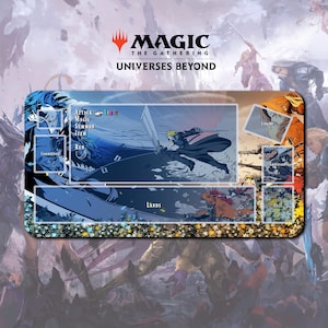 プレイマット FF7 バトル - MTG x FF TCG / 24インチ x 14インチ (600x350x2mm)