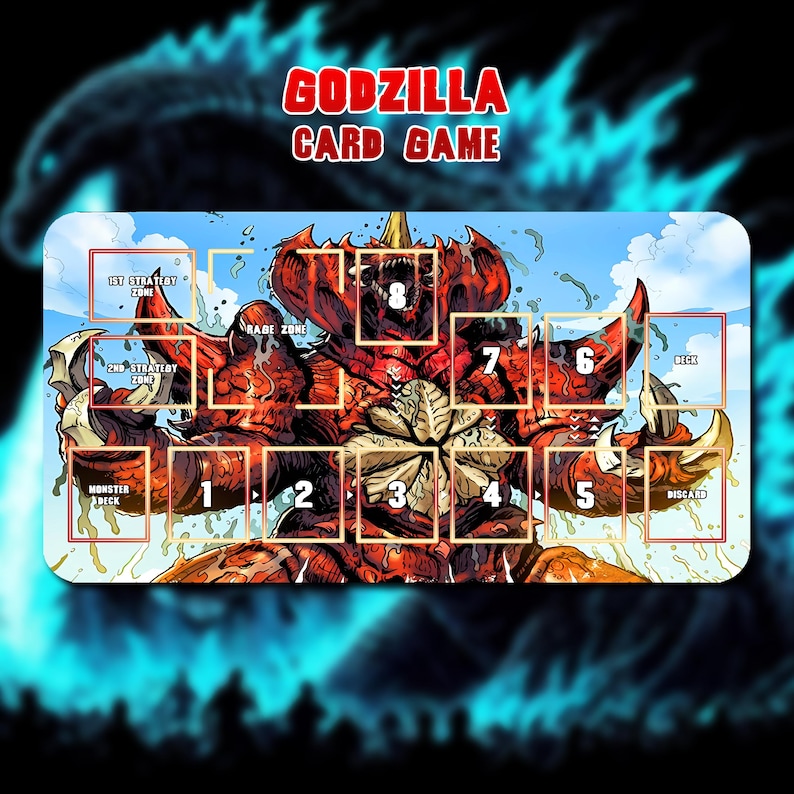 Playmat Destoroyah V1 - Godzilla Card Game / Playmat 24